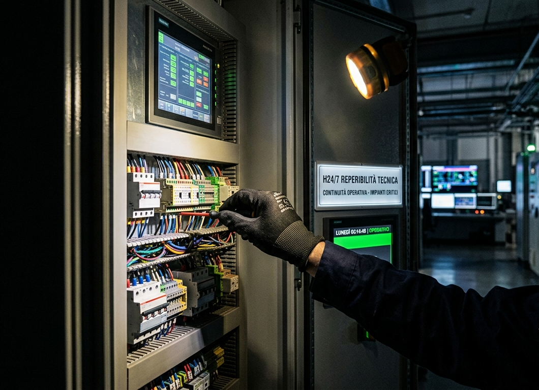 Manutenzione specialistica H24 per infrastrutture critiche
